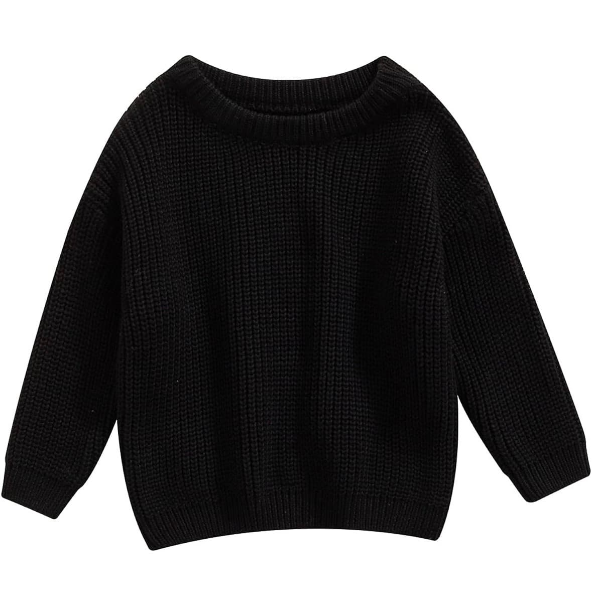 Black knit sweater